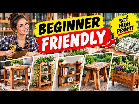 Beginner friendly woodworking projects ideas you can make on small budget and sell for high profit