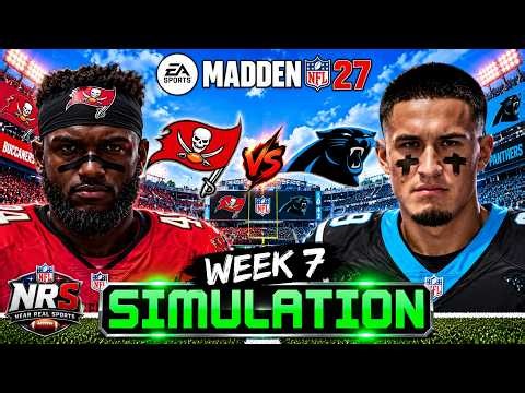 Buccaneers vs Panthers | Week 7 | Madden 27 NFL Simulation