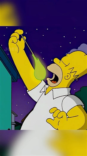 Homer eats a meteorite ☄️ #thesimpsons #simpsons