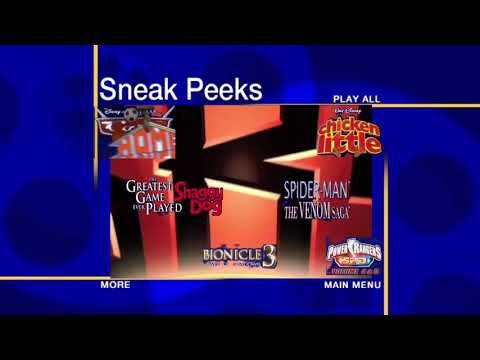 Sneak Peeks Menu to Fantastic Four (2005) 2005 DVD (BVHE/September 6, 2005 version)