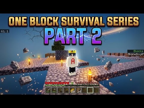 One Block Survival Series Part 2 😱 Insane Progress & Lucky Loot in Minecraft! #oneblocksurvival