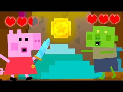 Peppa Pig is TRAPPED in MINECRAFT! 😱 | Video Game Survival | Tales Full Episodes | 20 Mins