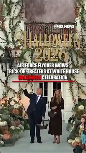 Air Force flyover WOWS White House trick-or-treaters