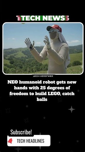 Introducing the NEO humanoid robot's latest upgrade #robotnao #technews #companionrobot #humanoid