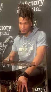 Stephon Castle talks what the Spurs need to do going into game 2 vs. Timberwolves