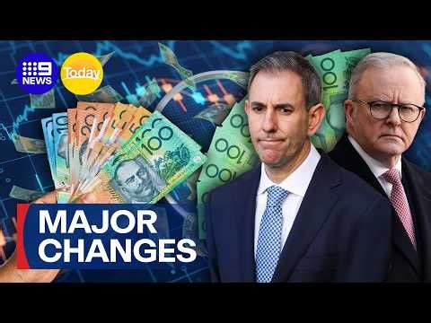 Major wage, tax and super changes hit Australians from TODAY | 9 News Australia
