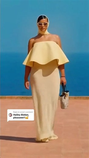 RUNWAY MODEL VS HAILEY BIEBER 👑✨ ONE DRESS, TWO FASHION MOMENTS — WHO SERVED THE ULTIMATE STYLE? 👗