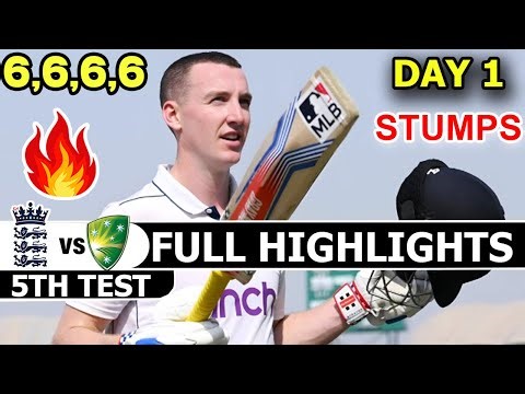 England Vs Australia Full Highlights 5th Test Match Ashes Series Day 1 | Eng Vs Aus Highlights