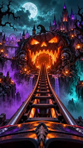 Would you survive this haunted roller coaster? 🎢👻🎃 Take a ride beyond the veil, where nightmares come alive. 🎶 Beyond the Veil - Alaskan Rhino #Halloween #HauntedRollerCoaster #BeyondTheVeil #ElectronicMusic #AlaskanRhino