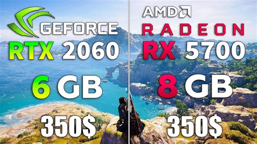 RTX 2060 vs RX 5700 test in 10 games