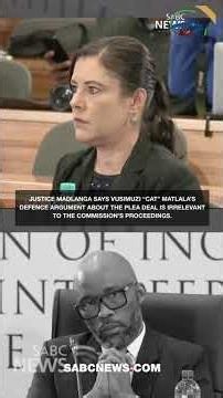Justice Madlanga says Vusimuzi “Cat” Matlala’s defence argument about the plea deal is irrelevant
