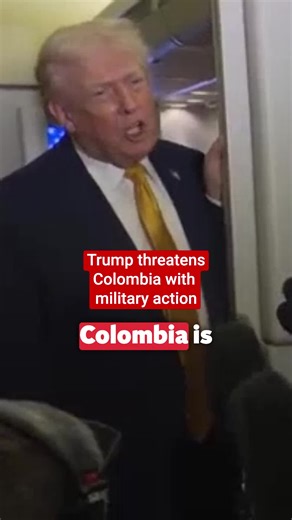 Donald Trump has warned that US military action could extend to Colombia after Venezuela raid. #Trump #Colombia #Venezuela