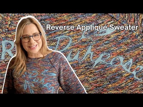 Personalize a Thrifted Sweater with Reverse Appliqué and a Photocopier!
