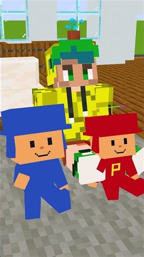 POCOYO Y EL COCODRILO #shorts #minecraft #robux #roblox #pocoyo