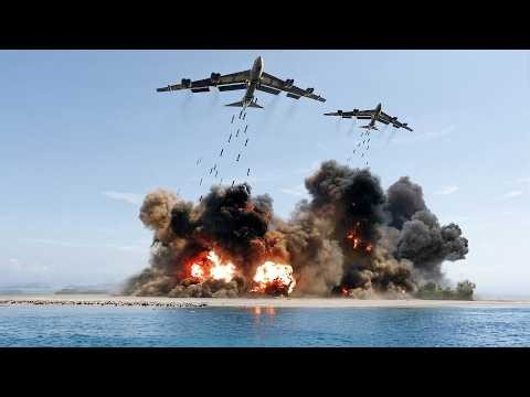How US Most Feared Bomber Drops Tons of Munitions During Scary Air Raids