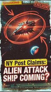 "NY Post: Alien Spaceship Heading to Earth – Attack in November?