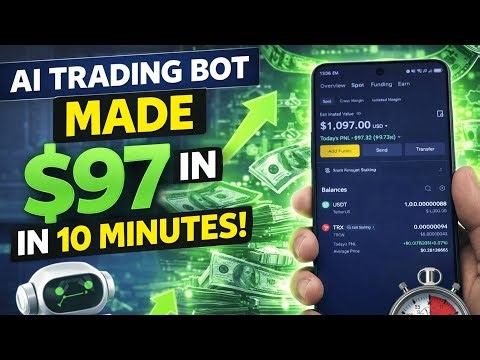 How to Trade using Ai Bots on Binance Step by Step how I made $97 in 10 minutes