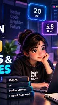 Python Tutorial for Beginners | Part 2 - Variables & Data Types | AI & Machine Learning