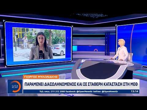 Γιώργος Μυλωνάκης: Παραμένει διασωληνωμένος, σε σταθερή κατάσταση στη ΜΕΘ | Ethnos