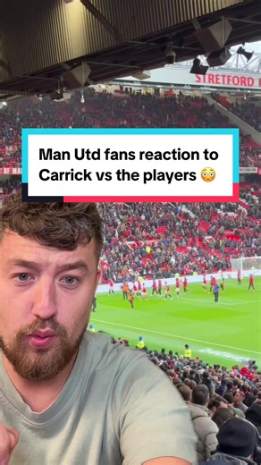 Man Utd fans reaction to Carrick vs the players 😳 #manutd #mufc #manchesterunited #oldtrafford #rorytalksfootball