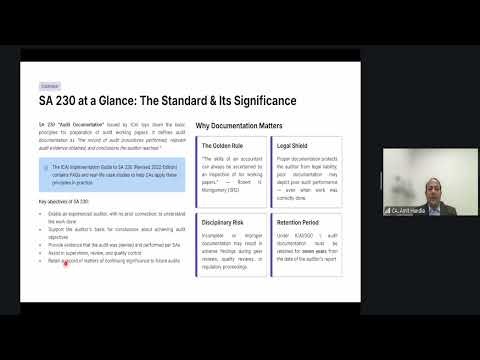 Webinar on Audit Documentation - 29062026