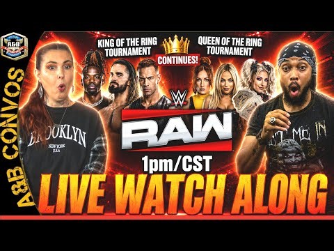 🔴 WWE Monday Night Raw LIVE Stream | King & Queen Tournaments! - Watch Along & Review 6/8/26
