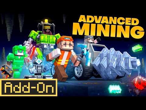 ADVANCED MINING ADDON Adds 12 New Ores, 10 New Vehicles & More To Minecraft Bedrock