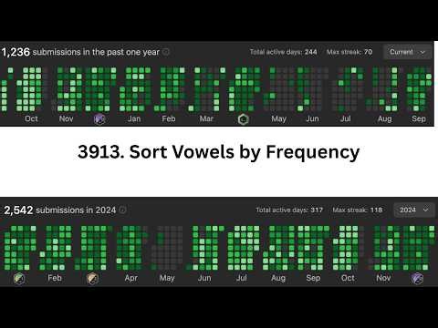LeetCode 3913 | Sort Vowels by Frequency | Weekly Contest 499 | HashMap + Custom Sorting Explained
