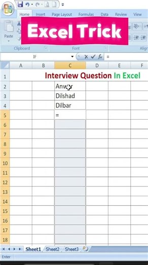 Fill Multiple Cells in 1 Second with This Trick #excel #exceltips #tutorial