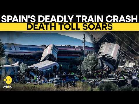 Spain Train Crash LIVE: 60+ Dead in One of the Deadliest Rail Disasters in Spain | WION