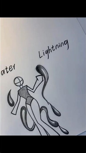 ​Fire vs Water vs Lightning Which is your favorite? 🔥💧⚡ #art #drawing #tutorial