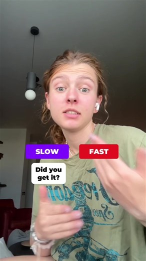 Slow vs Fast — English speaking difference and practice