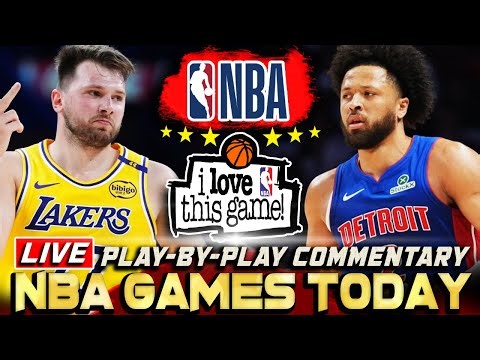 NBA Live Lakers vs Pistons Commentary & Play-by-play | Nba Games Today