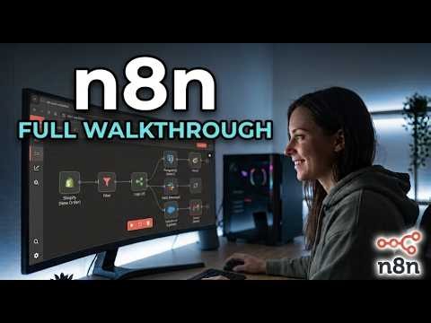 n8n Beginner Walkthrough: Master The Interface & Build Your First Workflow (2026 Tutorial!)