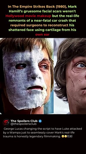 The Brutal Truth Behind Luke Skywalker's Scars #starwars #markhamill #shorts