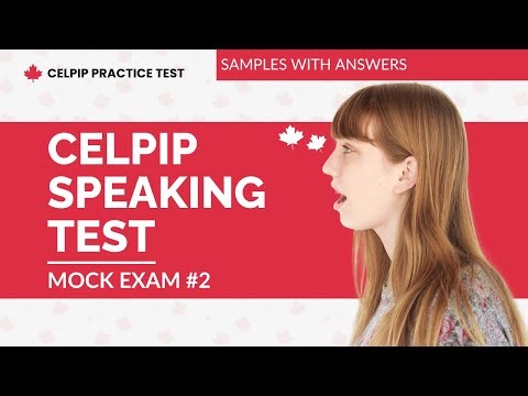 CELPIP Free Speaking Test Samples with Answers (Mock Exam #2)