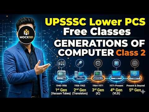 Generations of Computer Class 2 | UPSSSC Lower PCS Computer Free Classes @MOCK101
