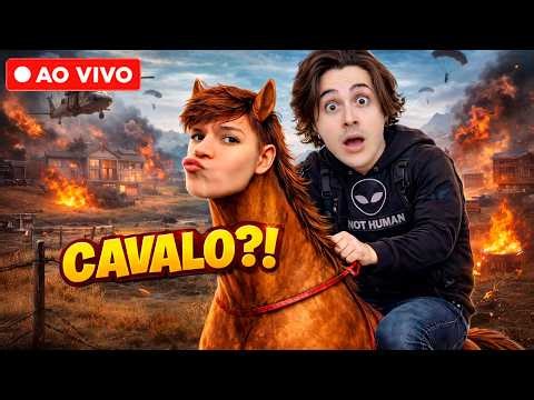 TESTANDO O CAVALO NO FF! JOGANDO CAMP 👽
