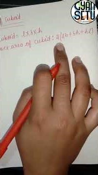 Formula of Cuboid | ICSE| CLASS 9Th| Candid Maths| Third Term|