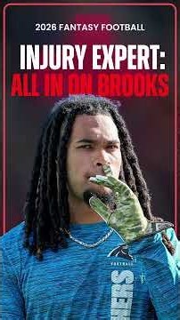 This NFL Injury Expert Is HEAVILY IN On Jonathon Brooks | Fantasy Football #shorts