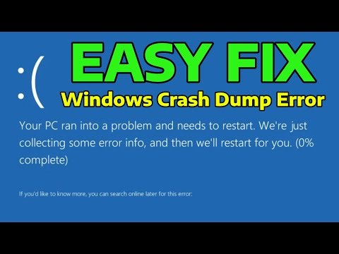 How To Fix Windows PC Crash Dump