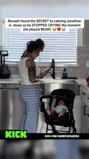 Nevaeh Calms Baby Jonathan Jr. with Music — Blueface Moment