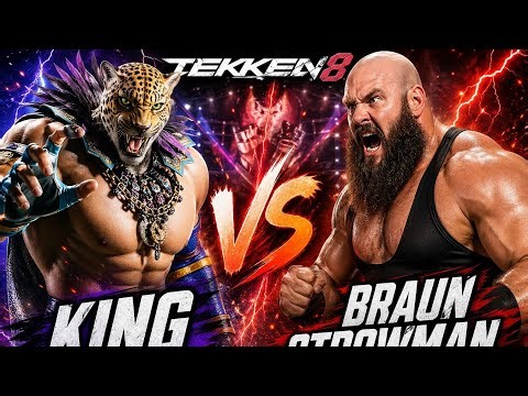 TEKKEN KING vs BRAUN STROWMAN 🔥 Monster Among Men vs King | WWE 2K25 Dream Match Gameplay