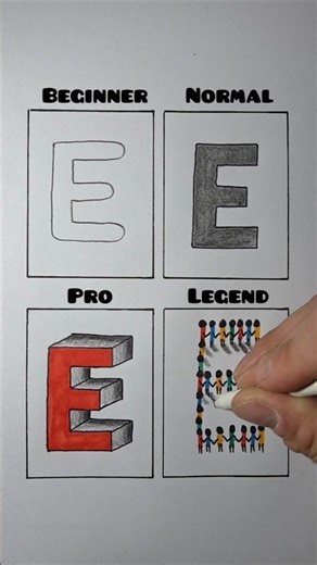 E letter drawing tutorial