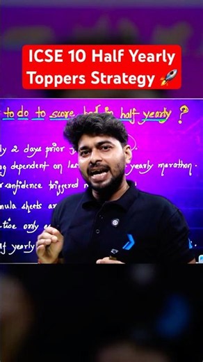 How ICSE Toppers Prepare for Half-Yearly Maths Exams 💯 | ICSE Class 10 #shorts
