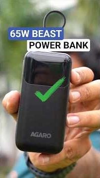 This Power Bank can Charge your LAPTOP 💻😳 AGARO 20000 mAh 65W 4-in-1 Power Bank 🔋🔥