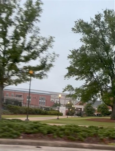 Driving Past Auburn University's Student Center, Kinesiology & Football Performance Center