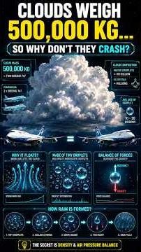 Clouds Weigh 500,000 KG... So Why Don't They Crash