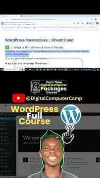 WordPress Masterclass 2026 | Beginner’s Guide to Building Websites (Module 1)