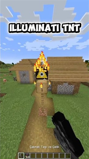 ILLUMINATI TNT EXPLOSION!! ☠️🪬 #minecraft #shorts